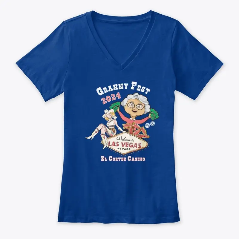 GrannyFest24 Womens V Neck